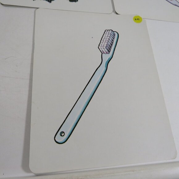 Peabody Vintage People Dentist 1960s Artwork Toothbrush, Toothpaste (3) cards - Picture 2 of 5